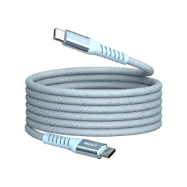 Кабел Verbatim Sync & Charge USB-C to USB-C 100W Magnetic 120 cm - Blue - 31856