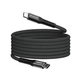 Кабел Verbatim Sync & Charge USB-C to USB-C 100W Magnetic 120 cm - Black - 31863