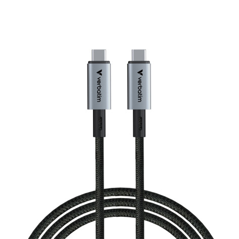 Кабел Verbatim Sync & Charge USB-C to USB-C 240W 40 Gbps 120 cm - 31847