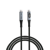 Кабел Verbatim Sync & Charge USB-C to USB-C 240W 40 Gbps Display 120 cm - 31849
