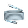 Кабел Verbatim Sync & Charge USB-C to USB-C 60W Magnetic 120 cm - Blue - 31852