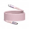 Кабел Verbatim Sync & Charge USB-C to USB-C 60W Magnetic 120 cm - Pink - 31853