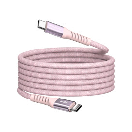 Кабел Verbatim Sync & Charge USB-C to USB-C 60W Magnetic 120 cm - Pink - 31853