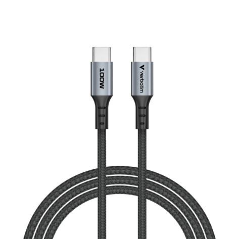 Кабел Verbatim Sync & Charge USB-C to USB-C 100W 120 cm - 31846