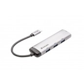 USB хъб Verbatim USB-C Multiport Hub 4-Port USB 3.2 Gen 1 Type A - 49147 USB хъб Verbatim USB-C Multiport Hub 4-Port USB 3.2 Gen 1 Type A - 49147