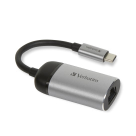Адаптер Verbatim USB-C to Gigabit Ethernet Adapter 10cm Cable - 49146