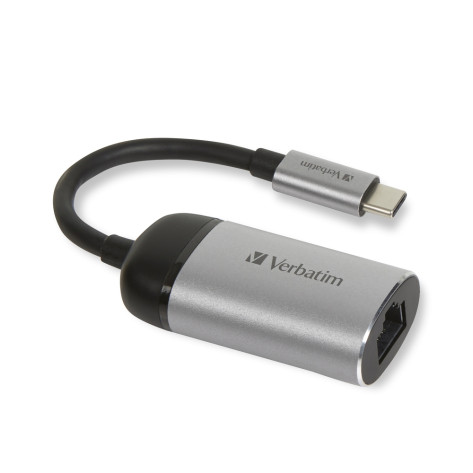 Адаптер Verbatim USB-C to Gigabit Ethernet Adapter 10cm Cable - 49146