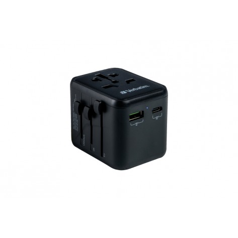 Адаптер Verbatim UTA-02 Universal Travel Adapter with 1 x USB-C PD 20W  - 49544