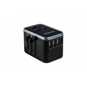 Адаптер Verbatim UTA-04 Universal Travel Adapter with 1 x USB-C PD 61W & QC 3.0  - 49546