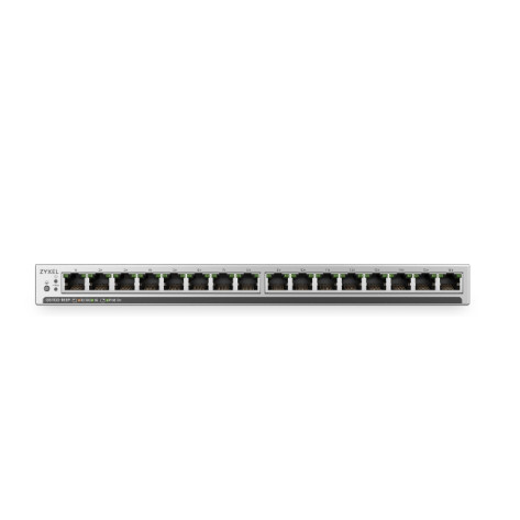 Комутатор ZyXEL GS1100-16EPS Slimline Unmanaged + PoE+ 135W 16 port Gigabit  Unmanaged + Switch - GS1100-16EP-EU0101F