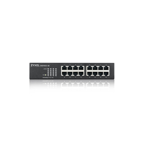 Комутатор ZyXEL GS1100-16v4  Unmanaged + 16 port Gigabit Unmanaged Switch - GS1100-16-EU0104F