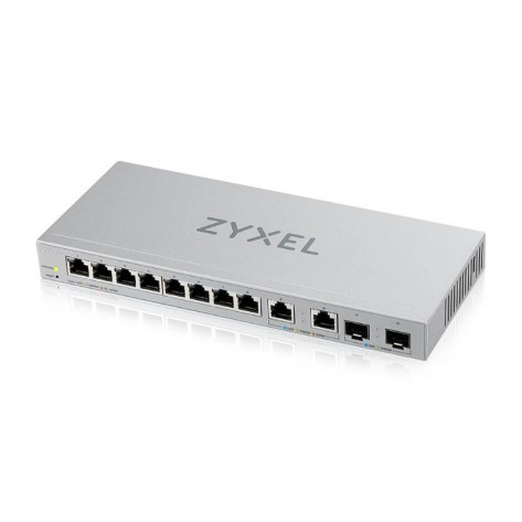 Комутатор ZyXEL XGS1210-12 v2, 12-Port Gigabit webmanaged Switch with 8 port 1G + 2-Port 2.5G + 2-Port SFP+ - XGS1210-12-ZZ0102F