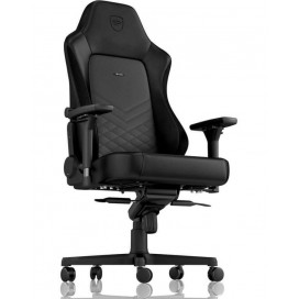 Гейминг стол noblechairs - HERO, естествена кожа, черен