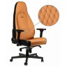 Гейминг стол noblechairs - ICON, естествена кожа, cognac/black