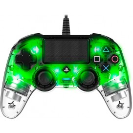  Контролер Nacon за PS4 - Wired Illuminated Compact Controller, crystal green
