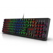 Mеханична клавиатура Redragon - Surara K582RGB-BK, Red, черна