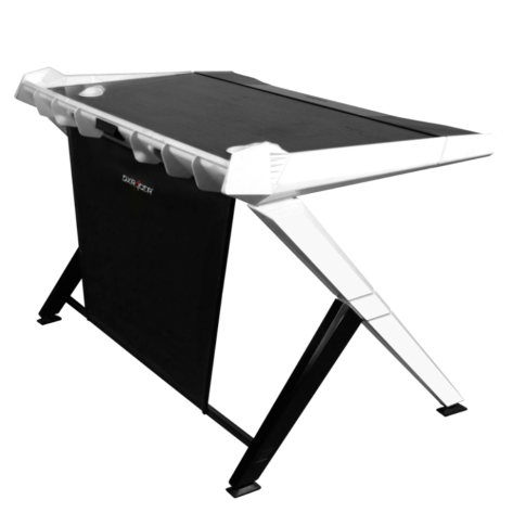 Гейминг бюро DXRacer - DG-1000-NW, черно/бяло