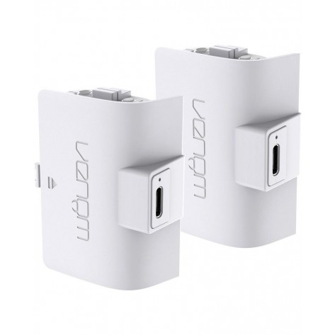 High Capacity Twin Battery Pack Venom - white, 1100 mAh (Xbox Series X|S)