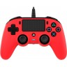 Контролер Nacon за PS4  - Wired Compact, червен