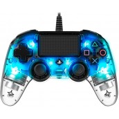 Контролер Nacon за PS4 - Wired Illuminated, crystal blue