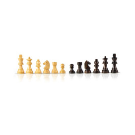Дървени фигури за шах Manopoulos - Staunton, утежнени, 6.5 cm