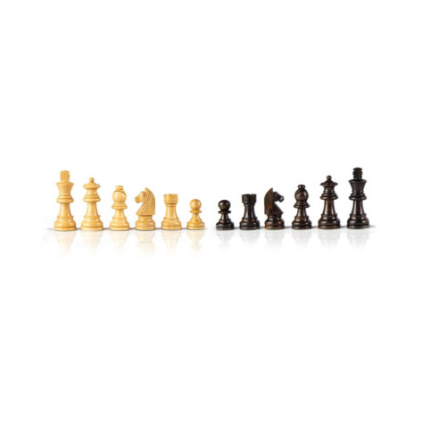 Дървени фигури за шах Manopoulos - Staunton, утежнени, 6.5 cm