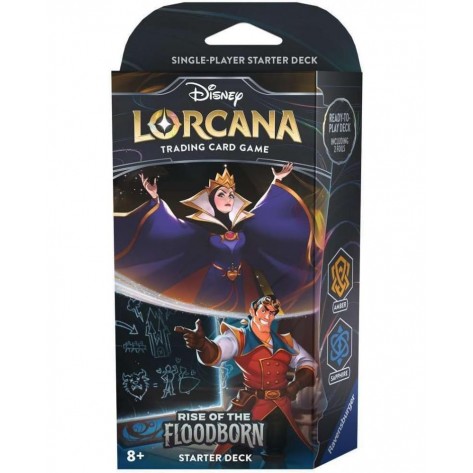  Disney Lorcana TCG: Rise of the Floodborn Starter Deck - Merlin and Tiana