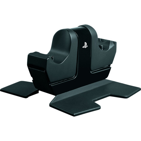 Докинг зарядна станция PowerA - за PS4, двойна, черна