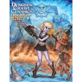 Допълнение за ролева игра Dungeon Crawl Classics RPG #87.5: Grimtooth's Museum of Death Допълнение за ролева игра Dungeon Crawl Classics RPG #87.5: Grimtooth's Museum of Death