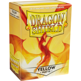  Dragon Shield Standard Sleeves - Жълти, матови (100 бр.)