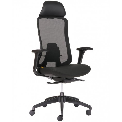 Ергономичен стол Antares - DARIO BLACK, черен