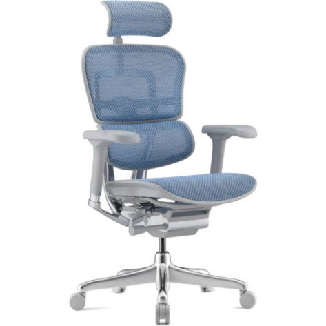 Ергономичен стол Antares - ERGOHUMAN 2 ELITE GREY, син