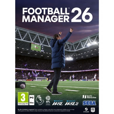 Игра Football Manager 2026 - Код в кутия за Компютър
