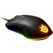 Гейминг мишка SteelSeries - Rival 3, оптична, черна