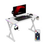 Гейминг бюро Huzaro – Hero 2.3 RGB, 120 x 60 cm, бял