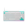 Гейминг клавиатура Logitech - G512 X 75, Tactile, RGB, бяла