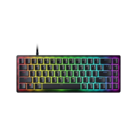 Гейминг клавиатура Razer - Huntsman V3 HE Magnetic Mini 65%, RGB, жична, черна