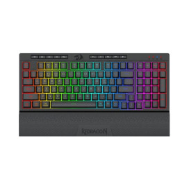 Гейминг клавиатура Redragon - Shiva Pro 98, безжична, RGB, черна