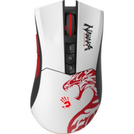 Гейминг мишка A4Tech - Bloody R90 Plus Naraka, оптична, безжична, черна