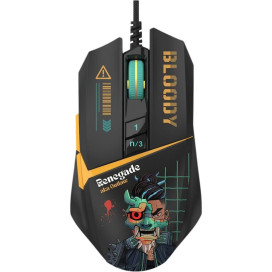  Гейминг мишка A4Tech - Bloody W63 Max Renegade Midnight, оптична, черна