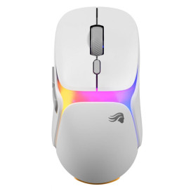 Гейминг мишка Glorious - Model O3, оптична, безжична, RGB, бяла