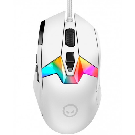 Гейминг мишка Lorgar - MSP80, оптична, бяла
