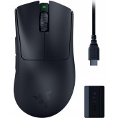 Гейминг мишка Razer - DeathAdder V3 Pro + Wireless Dongle Bundle, черна