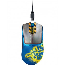  Гейминг мишка Razer - DeathAdder V3 Pro, Fortnite Edition, оптична, синя