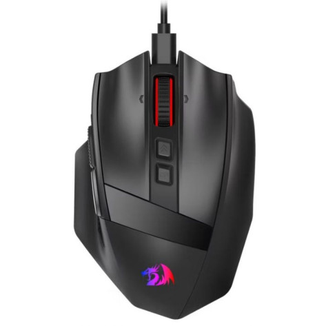 Гейминг мишка Redragon - Rind Pro M813, оптична, безжична, RGB, черна