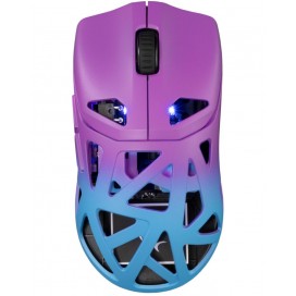 Гейминг мишка White Shark - Dagonet, оптична, безжична, черна/лилава
