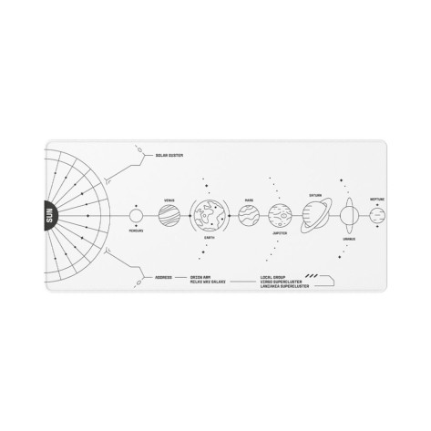 Гейминг подложка Dark Project – Terra Nova White, XL, мека, бяла