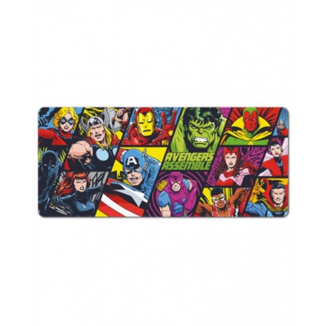 Гейминг подложка за мишка Erik - Marvel Characters, XL, мека, многоцветна