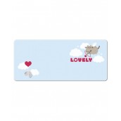 Гейминг подложка за мишка Erik - Pusheen Purrfect Love Collection, XL, мека, синя