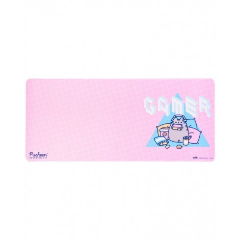 Гейминг подложка за мишка Erik - Pusheen, XL, мека, розова